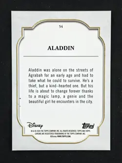 Lot of (20) 2024 Topps Chrome Sapphire Disney Blue Base Cards: *READ: Aladdin* - Image 4