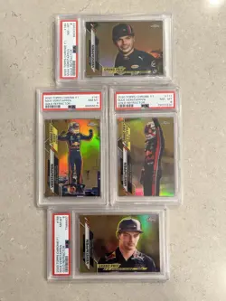 2020 Topps Chrome Formula 1 Max Verstappen Gold /50 - Lot of 4 - PSA 8s - Image 1