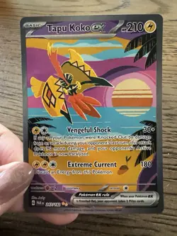Tapu Koko EX 247/182 Sv04: Paradox Rift Special Illustration Rare NM Condition - Image 1