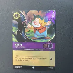 Disney Lorcana Wilds Unknown Happy Joyful Adventure 43/204 Half Art Foil - Image 1