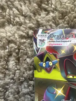 Pokemon TCG Dragapult VMAX SWSH097 Shiny Full Art Promo Card Near Mint - Image 3