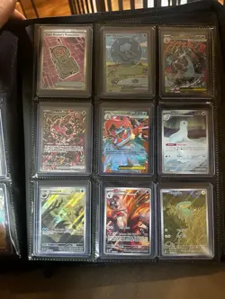 Pokemon Binder Lot full art cards, bubble mew, gold charizard - Image 1