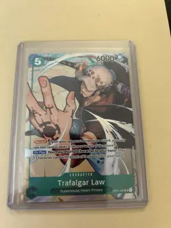 Trafalgar Law 047 Parallel Alt Art ALPHA PRE ERRATA OP01-047 One Piece Card NM - Image 1