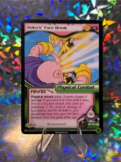 Goku's Face Break PROMO Dragon Ball Z CCG Score Buu Saga Tcg Card Freestyle P8 - Image 1