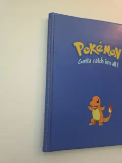 Vintage 1999 Pokemon Charmander Blue 4 Pocket 30 Page Trading Card Binder Read - Image 2