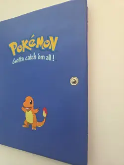 Vintage 1999 Pokemon Charmander Blue 4 Pocket 30 Page Trading Card Binder Read - Image 3