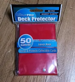 Ultra Pro Package of Card Sleeves - Lava Red 50 sleeves - NEW - Free Shipping - Image 2