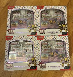 Pokemon TCG Scarlet & Violet 151 Alakazam Ex Collection Box SEALED Lot of 4! - Image 1