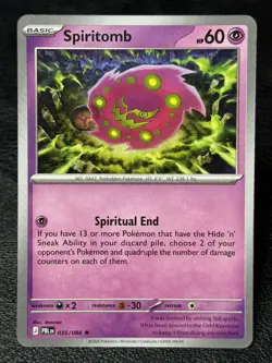 Spiritomb 035/084 - Deck Exclusive Non Holo Rare - Pokemon TCG: Pitch Black - NM - Image 1