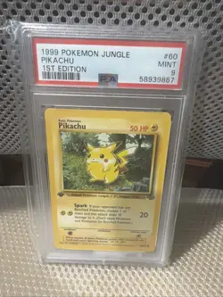 1999 Pokemon Jungle Pikachu 60/64 1st Edition Psa9 Rare - Image 1