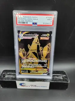 2022 POKEMON SWORD & SHIELD SILVER TEMPEST #TG30 FULL ART/DURALUDON VMAX PSA 9 - Image 1