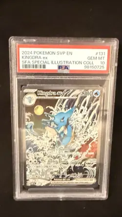 Pokemon 2024 Kingdra ex #131 SV Promo Holo Special Illustration PSA 10 - Image 2