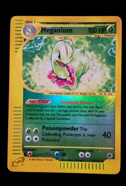 Meganium Reverse Holo 18/165 Expedition Rare 2002 Pokemon TCG WOTC e-Reader LP+ - Image 1