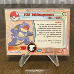 Nidoqueen #31 — 1999 Topps Pokemon Series 1 Blue Logo Non-Holo NM - Image 2