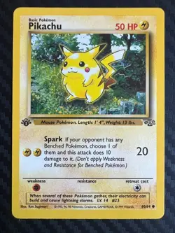 Pokemon TCG Pikachu Jungle 60/64 1st Edition Regular Common VLP - Image 1