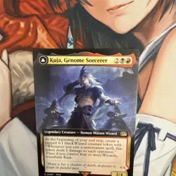 Kuja, Genome Sorcerer (Extended Art) #497 (NM) Final Fantasy FIN Magic MTG - Image 3