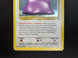 WOTC Pokemon Ditto 3/62 Fossil Holo Rare English 50 HP 1999 Unlimited - Image 3