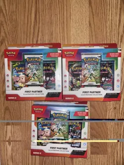 Pokemon TCG First Partner Illustration Collection Series 2 Lot of Three! (3) - Image 1