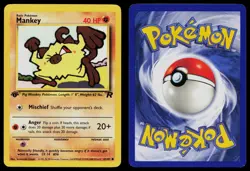 MANKEY 61/82 COMMON TEAM ROCKET POKEMON 1ST EDITION NM - Image 3