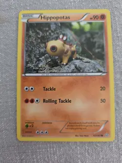 Pokemon Hippopotas 87/160 Primal Clash Non Holo Common - Image 1