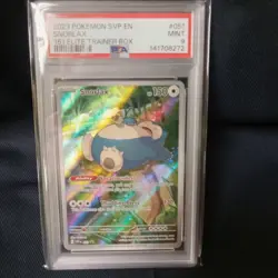 2023 POKEMON SVP EN-SV BLACK STAR PROMO 151 ELITE TRAINER BOX #051 SNORLAX PSA 9 - Image 1