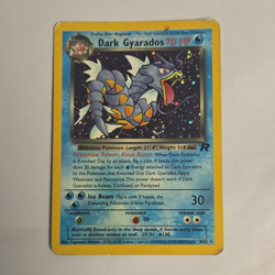 Pokemon Company Dark Gyarados 8/82 Team Rocket Holo Eng 70 HP WITH SWIRL - Image 1
