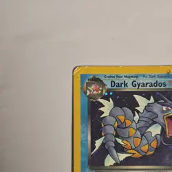 Pokemon Company Dark Gyarados 8/82 Team Rocket Holo Eng 70 HP WITH SWIRL - Image 2