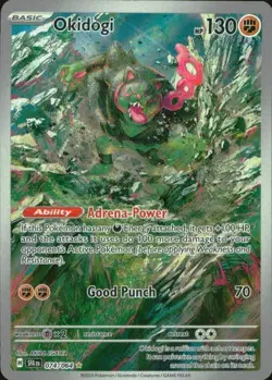 Okidogi 074/064 Illustration Rare Shrouded Fable Pokemon Holo NM - Image 1