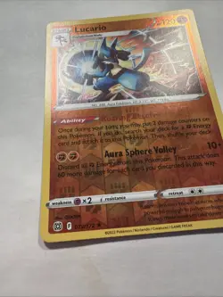 Lucario 079/172 Holo Rare Brilliant Stars Pokemon Reverse Holo - Image 3
