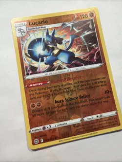 Lucario 079/172 Holo Rare Brilliant Stars Pokemon Reverse Holo - Image 4