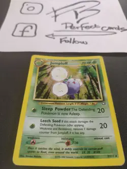 POKEMON NEO GENESIS UNLIMITED JUMPLUFF HOLO 7/111 PL/PR ENG - Image 1