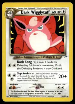 Dark Wigglytuff [Neo Destiny 040/105] Unlimited Uncommon Pokemon TCG - Image 1