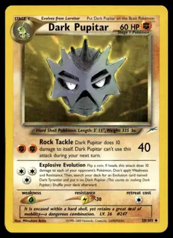 Dark Pupitar [Neo Destiny 038/105] Unlimited Uncommon Pokemon TCG - Image 1