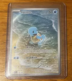 Pokemon TCG Squirtle 170/165 Sv: Scarlet & Violet 151 Illustration Rare Holo - Image 1