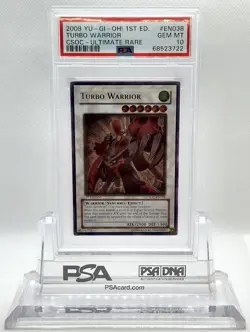 YUGIOH 1ST ED CSOC-EN038 TURBO WARRIOR ULTIMATE PSA 10 GEM MINT #68523722 POP 5 - Image 2