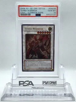 YUGIOH 1ST ED CSOC-EN038 TURBO WARRIOR ULTIMATE PSA 10 GEM MINT #68523722 POP 5 - Image 3