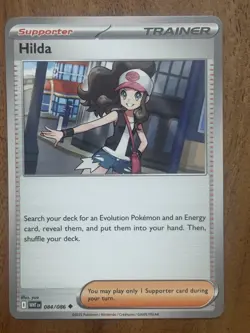Pokemon TCG HIlda White Flare 084/086 Uncommon Normal NM Card - Image 1