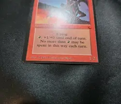 Fire Drake OFF CENTER MISCUT Magic The Gathering MTG The Dark Card LP - Image 2