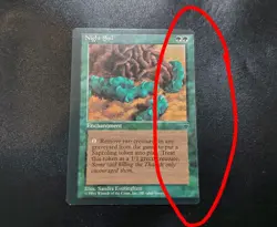 Night Soil (Everingham) OFF CENTER MISCUT Fallen Empires MTG Card LP - Image 1