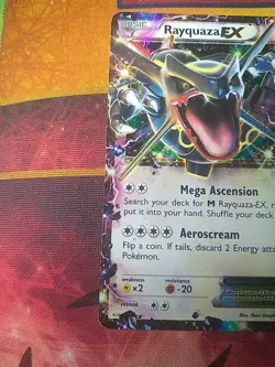 Pokemon TCG Rayquaza EX XY69 Black Star Promo Holo Card LP/HP Condition Shiny - Image 5