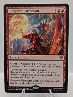 Temporal Firestorm MTG Dominaria United Regular - Image 1