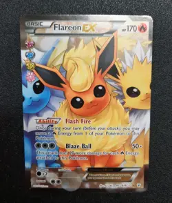 Pokemon TCG Flareon EX Full Art Holo Generation English Lightly Played rc28/rc32 - Image 1