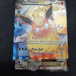 Pokemon TCG Flareon EX Full Art Holo Generation English Lightly Played rc28/rc32 - Image 3