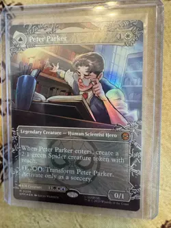 Peter Parker Amazing Spider-Man : MTG *FOIL Borderless* SPM #0208 / NM - Image 1