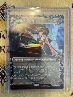 Peter Parker Amazing Spider-Man : MTG *FOIL Borderless* SPM #0208 / NM - Image 2