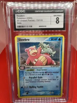 Slowbro 13/115- EX Unseen Forces HOLO- CGC NM/MINT 8- Pokemon TCG 2005 Vintage - Image 1