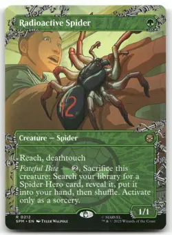 Radioactive Spider BORDERLESS R Marvel's Spider-Man 212 MTG NM X1 - Image 1