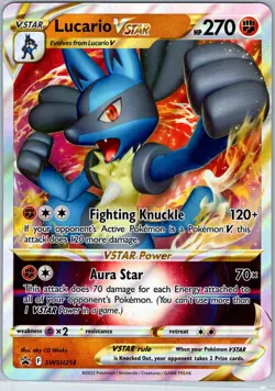 Lucario VSTAR SWSH214 Promo Jumbo Cards Holo NM - Image 1