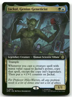 Jackal, Genius Geneticist EXTENDED ART R Marvel's Spider-Man 272 MTG NM X1 - Image 1