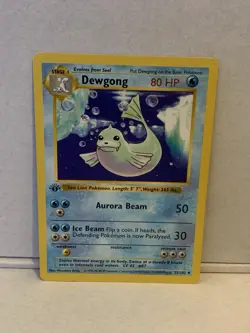 Pokemon Card Dewgong Shadowless 1st Edition Base Set Uncommon 25/102 (1) - Image 1
